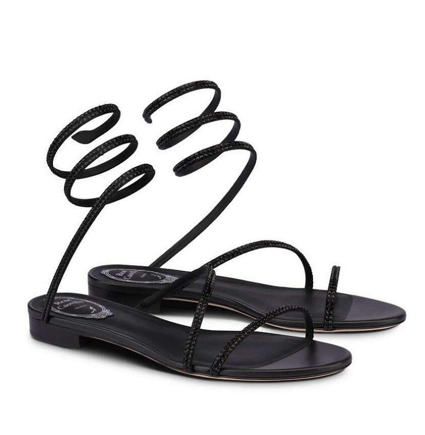 Luxury Cleo Crystal-embellished Sandals Shoes Women Gladiator Sandalias Lady Rene Spiral Ankle Strap Caovillas Party Wedding Dress Flats
Luxury Cleo Crystal-embellished Sandals Shoes Women Gladiator Sandalias Lady Rene Spiral Ankle Strap Caovillas Party Wedding Dress Flats