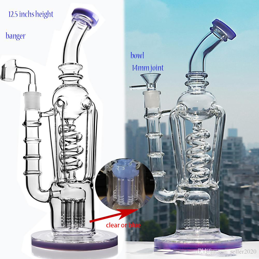 12.5 inchs Freezable Bong Recycler Dab Rigs Big Glass bongs Water Pipes Thick Glass Water Bongs Tobacco Hookahs With 14mm Bowl
12.5 inchs Freezable Bong Recycler Dab Rigs Big Glass bongs Water Pipes Thick Glass Water Bongs Tobacco Hookahs With 14mm Bowl