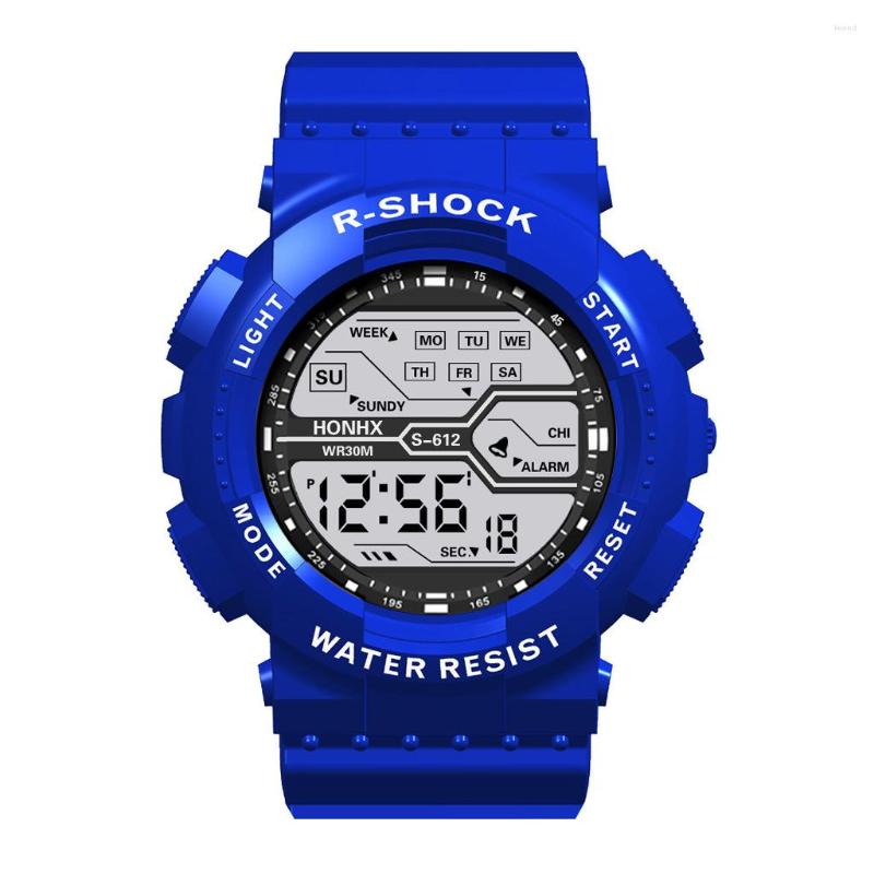 Wristwatches Sports Watch For Men Military Multi-function Waterproof Calendar Luminous Week Large Screen LED Electronic Digital, Red
Wristwatches Sports Watch For Men Military Multi-function Waterproof Calendar Luminous Week Large Screen LED Electronic Digital, Red