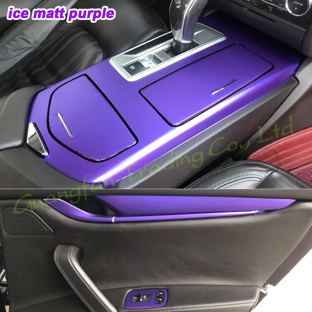 3D/5D Carbon Fiber Car Interior Cover Console Color Sticker Decals Product Parts Accessories For Maserati Quattroporte 2013-2021