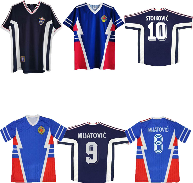 1990 Yugoslavia retro soccer jersey 91 98 Jugoslavija Mijatovic Pancev Mihajlovic Stankovic Jugovic Stojkovic SAVICEVIC classic vintage, White
1990 Yugoslavia retro soccer jersey 91 98 Jugoslavija Mijatovic Pancev Mihajlovic Stankovic Jugovic Stojkovic SAVICEVIC classic vintage, White