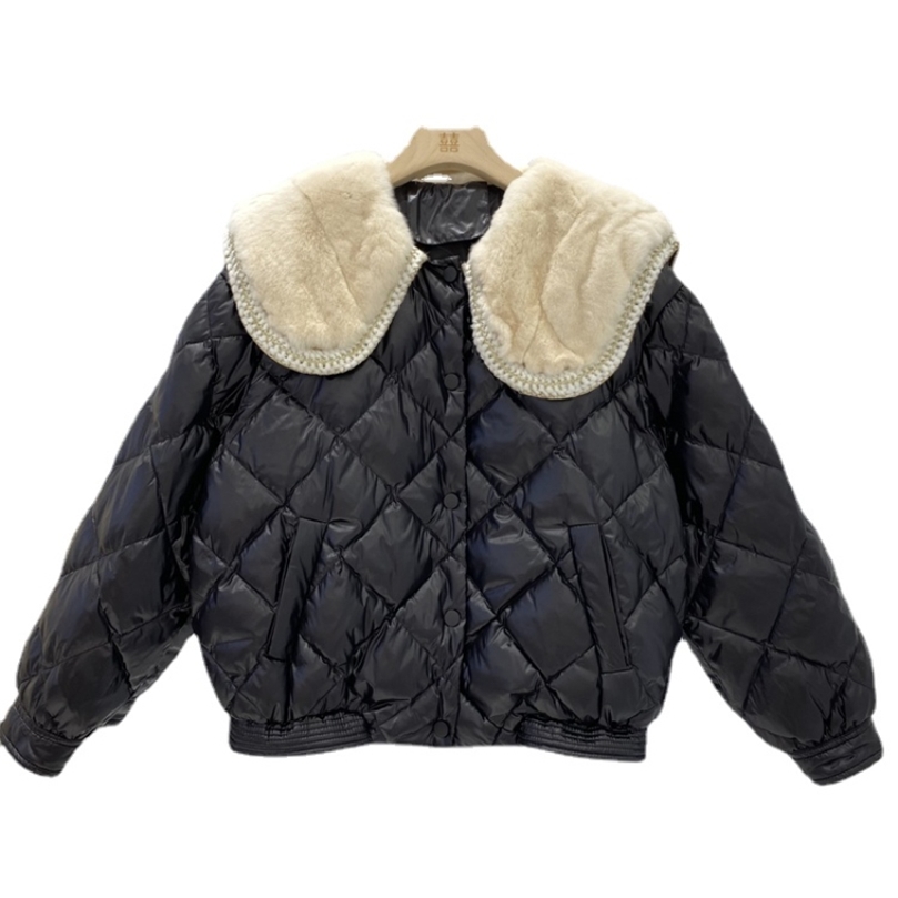 Womens Down Parkas Rabbit Fur Collar Thickened Down Jacket Western Style Fashion Thin White Duck Down Coat Women Solid Color Warm Clothes F930 220914, Black
Womens Down Parkas Rabbit Fur Collar Thickened Down Jacket Western Style Fashion Thin White Duck Down Coat Women Solid Color Warm Clothes F930 220914, Black