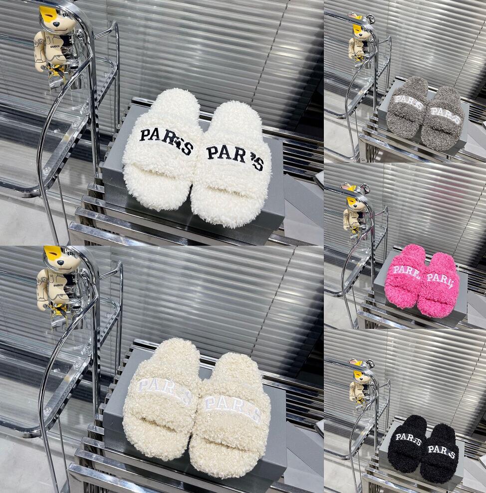 Paris Designer Furry Slippers Womens Autumn Winter Outdoor Sandal Luxury Lambswool Home Slipper Flats Shoes Fashion Flat Bottom Fluffy Plush Sandals, Not for individual sale
Paris Designer Furry Slippers Womens Autumn Winter Outdoor Sandal Luxury Lambswool Home Slipper Flats Shoes Fashion Flat Bottom Fluffy Plush Sandals, Not for individual sale