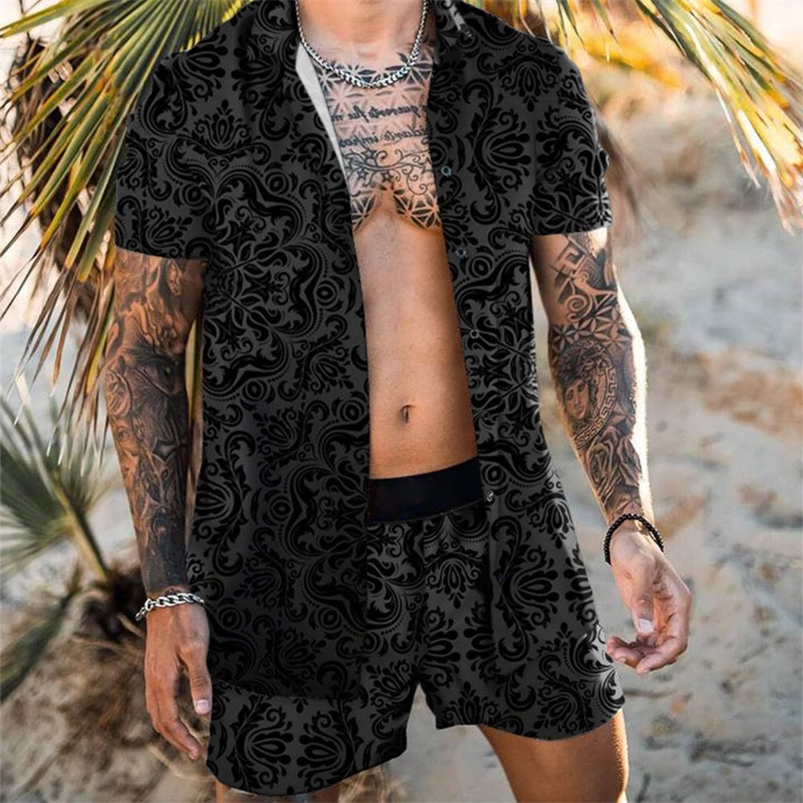 Men' Tracksuits Summer Men Print Sets Hawaiian Short Sleeve Casual Shirts Breathable Shorts Holiday Beach Men Suits 2 Pieces Streetwear -3XL 220914, C7
Men' Tracksuits Summer Men Print Sets Hawaiian Short Sleeve Casual Shirts Breathable Shorts Holiday Beach Men Suits 2 Pieces Streetwear -3XL 220914, C7