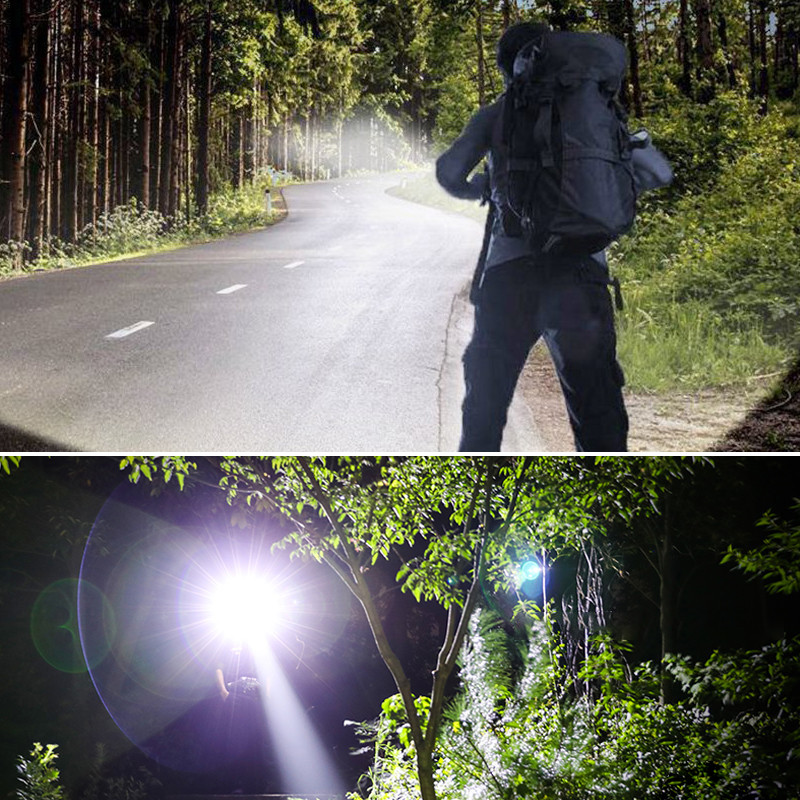 100000LM Powerful LED Flashlight High Power Rechargeable 1000m Lighting Waterproof Tactical Torch Camping Outdoor Lights Lamp