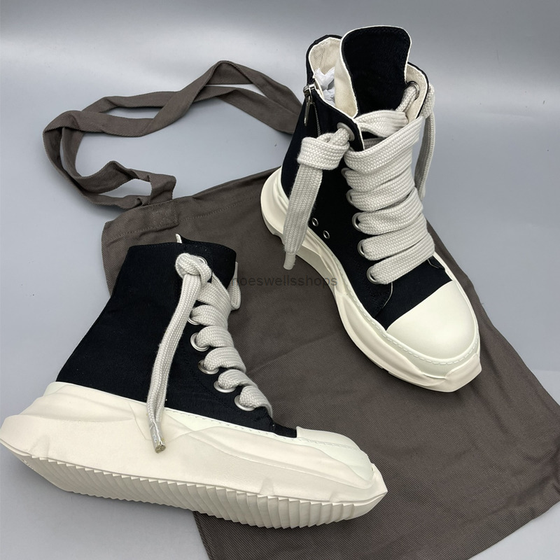 Rick Original Canvas Shoes Thick Sole Jumbo Shoeslace DRK Women Sports Shoes Owens Male Sneakers SHDW Lace-up Women's Sneaker With Box, Black
Rick Original Canvas Shoes Thick Sole Jumbo Shoeslace DRK Women Sports Shoes Owens Male Sneakers SHDW Lace-up Women's Sneaker With Box, Black