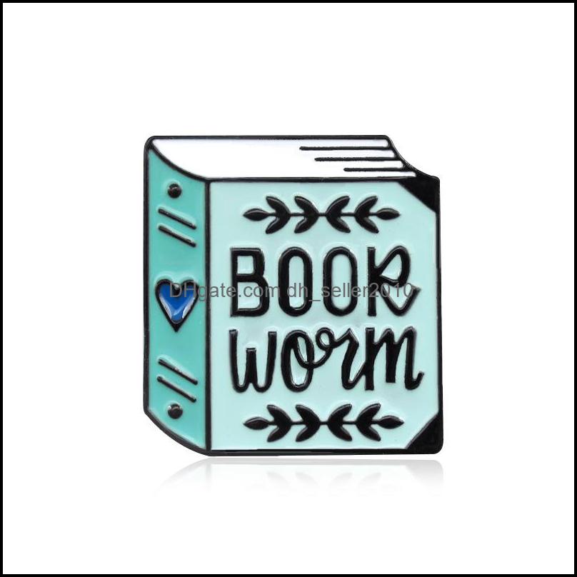 Pins Brooches Book Pins Collection - Library Enamel Lapel Badges Brooches Men Women Gift C3 Drop Delivery 2021 Jewelry Dhseller2010 Dh9Hv