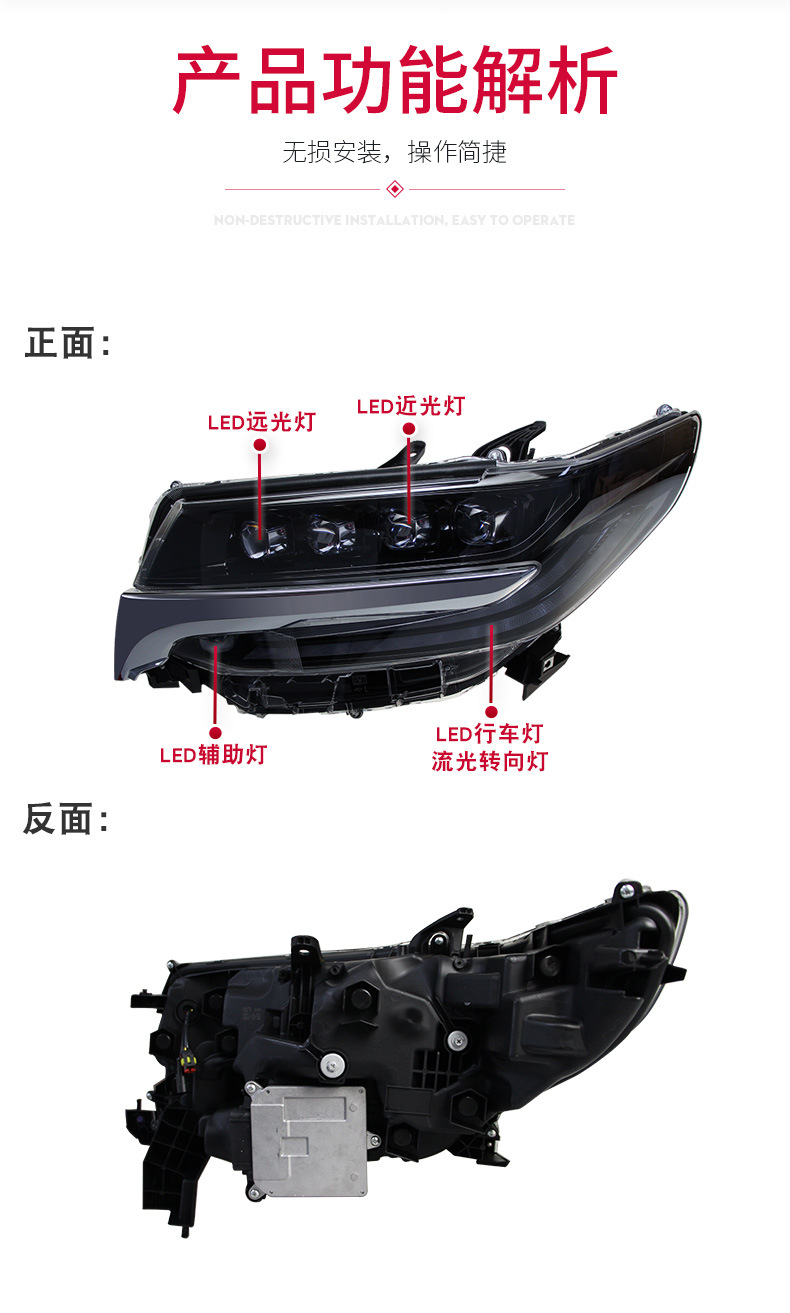 Car Styling Headlights for Alphard 30 series 20 15-2021 Headlight Assembly Vellfire LED Daytime Running Lights Running Streamer Turn Signal Light