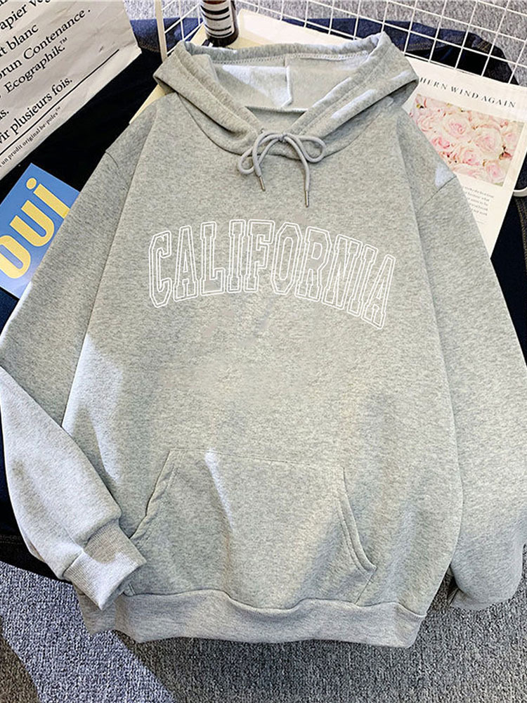 Women s Hoodies Sweatshirts Loose Streetwear Fashion California Print Spring Autumn Women Vintage Fleece Sweatshirt Long Sleeve Pullovers 220914