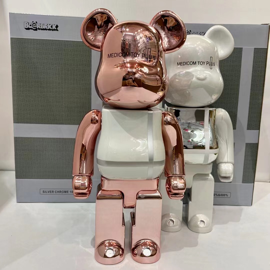 400% Bearbrick Action & Toy Figures 28cm ABS Cross Medicom Toys Plus Limited Collection Fashion Accessories Joints Sounds, Sliver
400% Bearbrick Action & Toy Figures 28cm ABS Cross Medicom Toys Plus Limited Collection Fashion Accessories Joints Sounds, Sliver