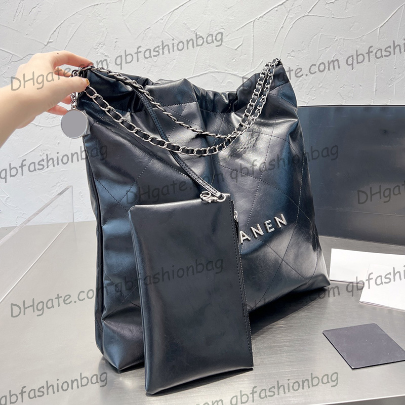 Womens Black Medium Quilted Shopping Bags With Pouch Coin Charm Silver Metal Hardware Matelasse Chain Shoulder Handbags Large Capacity Designer Purse 40x43cm, Box
Womens Black Medium Quilted Shopping Bags With Pouch Coin Charm Silver Metal Hardware Matelasse Chain Shoulder Handbags Large Capacity Designer Purse 40x43cm, Box