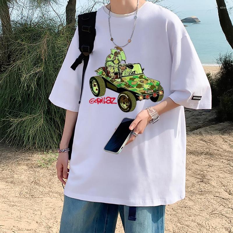 Men's T Shirts Gorillaz Tshirt Women/Men Harajuku Korean Oversized T-shirt Cotton Unisex Couple Tee-shirt Male Streetwear Tees, White1
Men's T Shirts Gorillaz Tshirt Women/Men Harajuku Korean Oversized T-shirt Cotton Unisex Couple Tee-shirt Male Streetwear Tees, White1