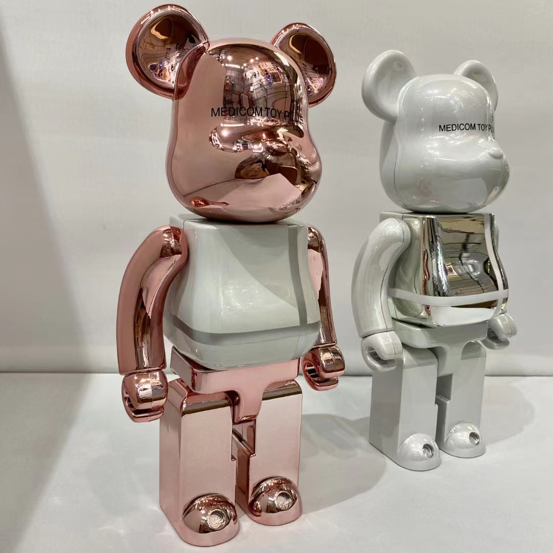 400% Bearbrick Action & Toy Figures 28cm ABS Cross Medicom Toys Plus Limited Collection Fashion Accessories Joints Sounds
