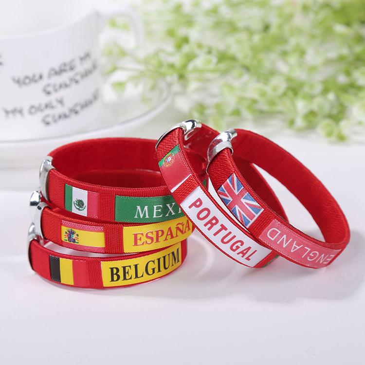 Accessories Football bracelet Qatar World Cup National team bracelets weave Football souvenirs
Accessories Football bracelet Qatar World Cup National team bracelets weave Football souvenirs
