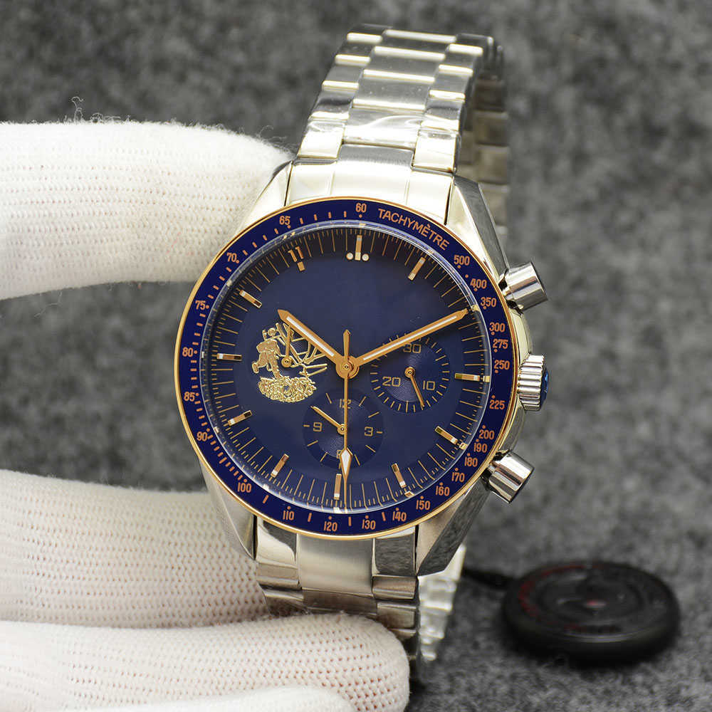 Eyes on the stars Watch Chronograph sports Battery Power limited Two Tone Gold Blue Dial Quartz Professional Dive Wristwatch Stainless Steel
Eyes on the stars Watch Chronograph sports Battery Power limited Two Tone Gold Blue Dial Quartz Professional Dive Wristwatch Stainless Steel