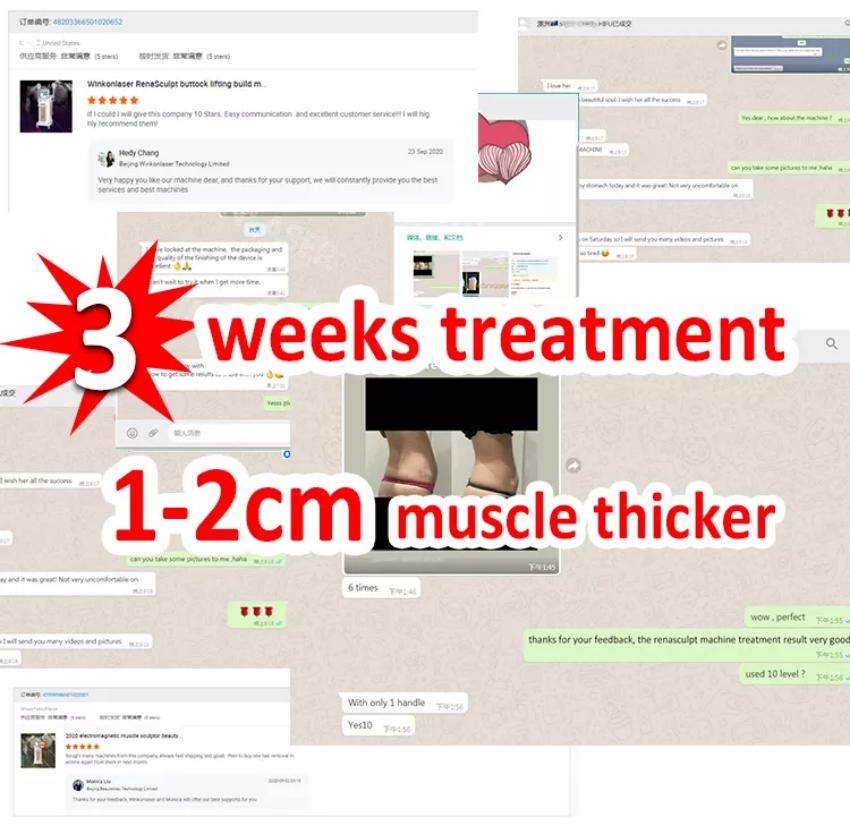 2024 Powerful EMslim RF slimming machine shaping EMS electromagnetic Muscle Stimulation fat burning hienmt Cellulite Removal with Rf and Cushion