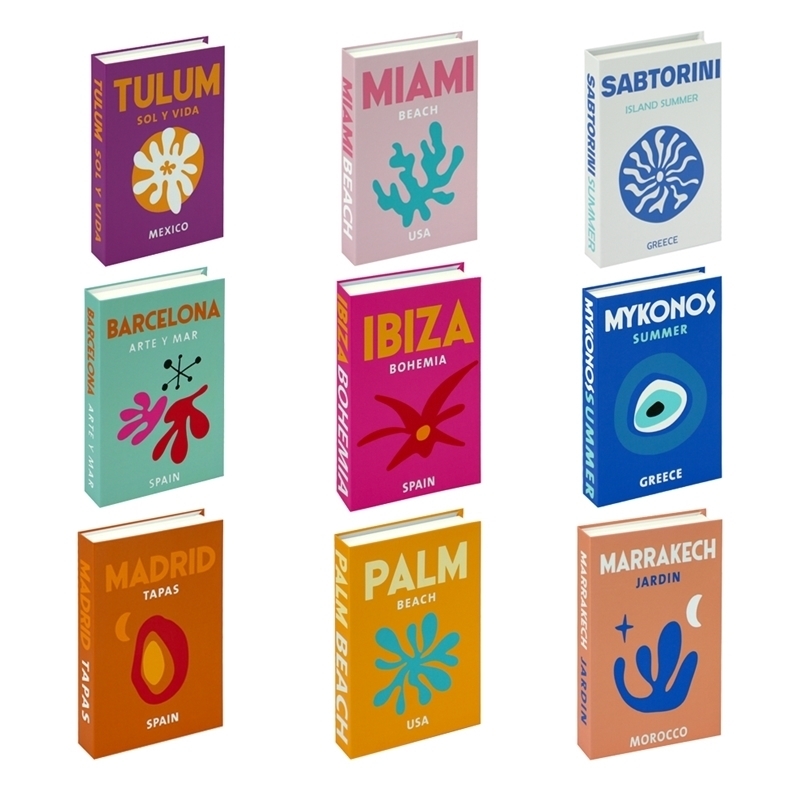 Decorative Objects Figurines Travel Style Fake Books Colorful Designer Home Decorative Book Bedroom Study Shelf Simulation Books Cabinet Ornaments 220914
Decorative Objects Figurines Travel Style Fake Books Colorful Designer Home Decorative Book Bedroom Study Shelf Simulation Books Cabinet Ornaments 220914