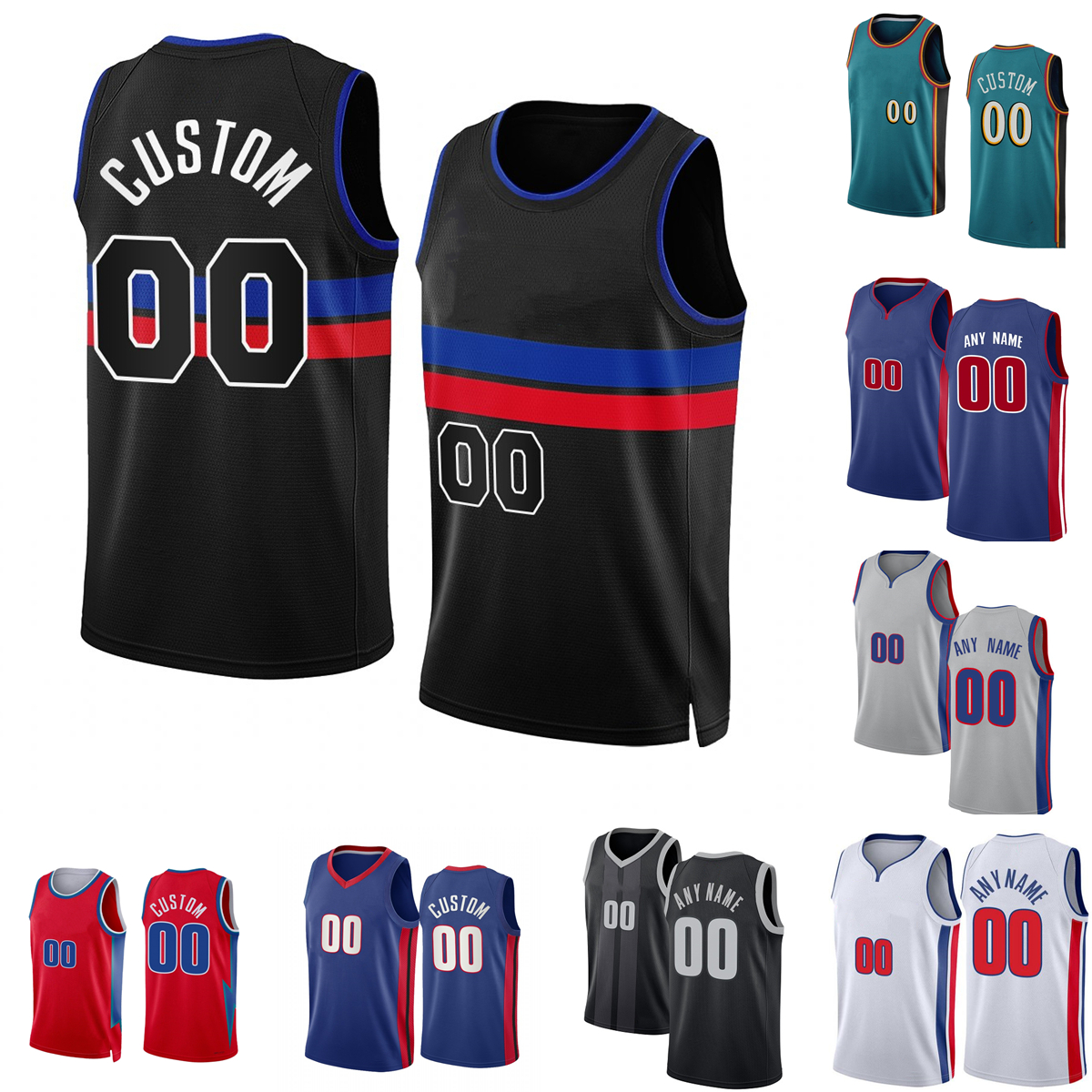 2023 New Season Custom Printed Basketball Jersey 0 Jalen Duren 23 Jaden Ivey 2 Cade Cunningham 35 Marvin 9 Nerlens Bagley Noel 13 Kelly Olynyk 28 Isaiah Stewart 20 Knox, Printed (with team logo)
2023 New Season Custom Printed Basketball Jersey 0 Jalen Duren 23 Jaden Ivey 2 Cade Cunningham 35 Marvin 9 Nerlens Bagley Noel 13 Kelly Olynyk 28 Isaiah Stewart 20 Knox, Printed (with team logo)