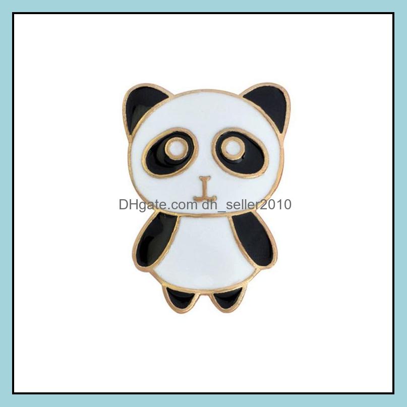 Pins Brooches Customized Hard Enamel Pin Brooches Lovely Panda Penguin Animal Jewelry Custom Men Women Kids Charms Alloy Bk Brooch 1 Dh1Bx