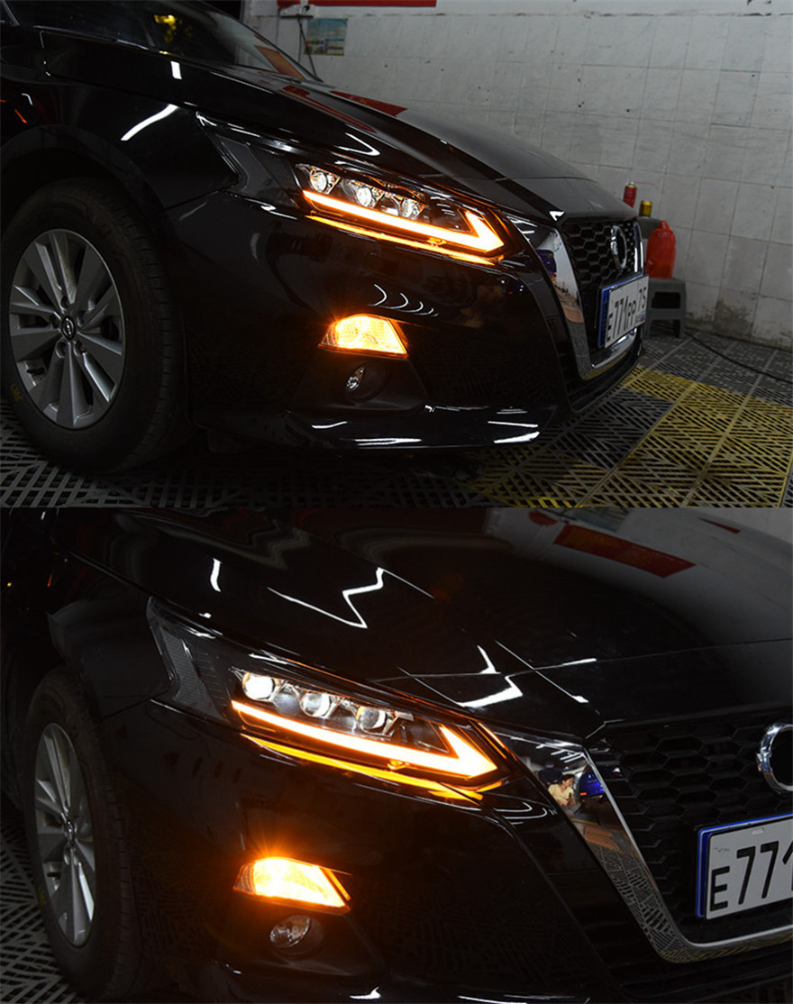 Headlight All LED For Nissan Teana 20 18-2022 Altima LED Turn Signal Lights DRL High Beam Daytime Running Light