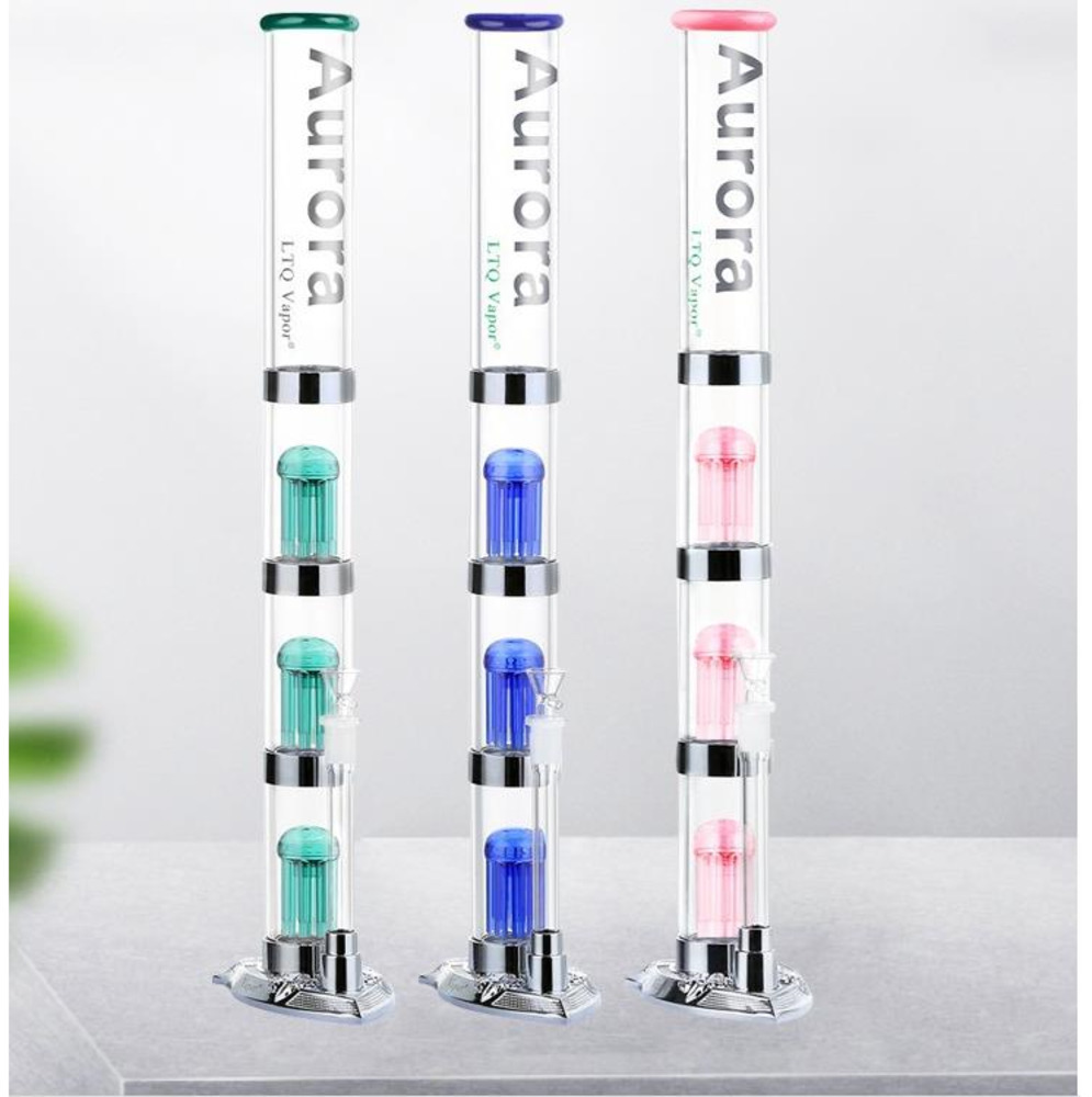 Hookahs Glass Bong Aurora OilRig 21" water pipe swith atmosphere led base 4 layer filter gravity bongs With 14mm Bowls three Colors
Hookahs Glass Bong Aurora OilRig 21" water pipe swith atmosphere led base 4 layer filter gravity bongs With 14mm Bowls three Colors