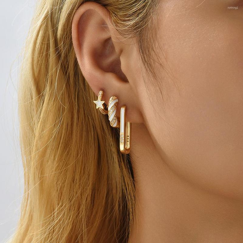 Hoop Earrings Charm CZ Zircon Small Huggie For Women Stackable Enamel Color Geometric Twisted Star Earring Fashion Jewelry Gift
Hoop Earrings Charm CZ Zircon Small Huggie For Women Stackable Enamel Color Geometric Twisted Star Earring Fashion Jewelry Gift
