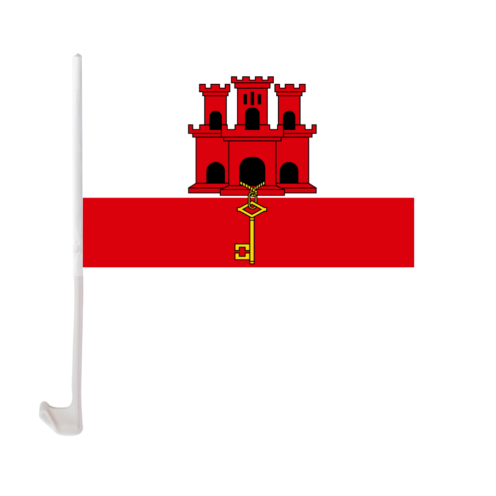 Gibraltar Car Flag 30x45cm Window Clip Gibraltarian Flags Polyester UV Protection Car Decoration Banner with Flagpole
Gibraltar Car Flag 30x45cm Window Clip Gibraltarian Flags Polyester UV Protection Car Decoration Banner with Flagpole