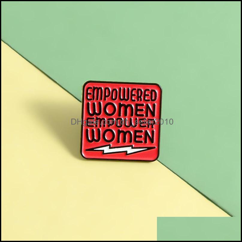 Pins Brooches Enamel Pins Feminism Brooches Empowered Women Badge Advocating Equality Pin Jewelry Gift For Friends 6119 Q2 Drop Deli Dhra5