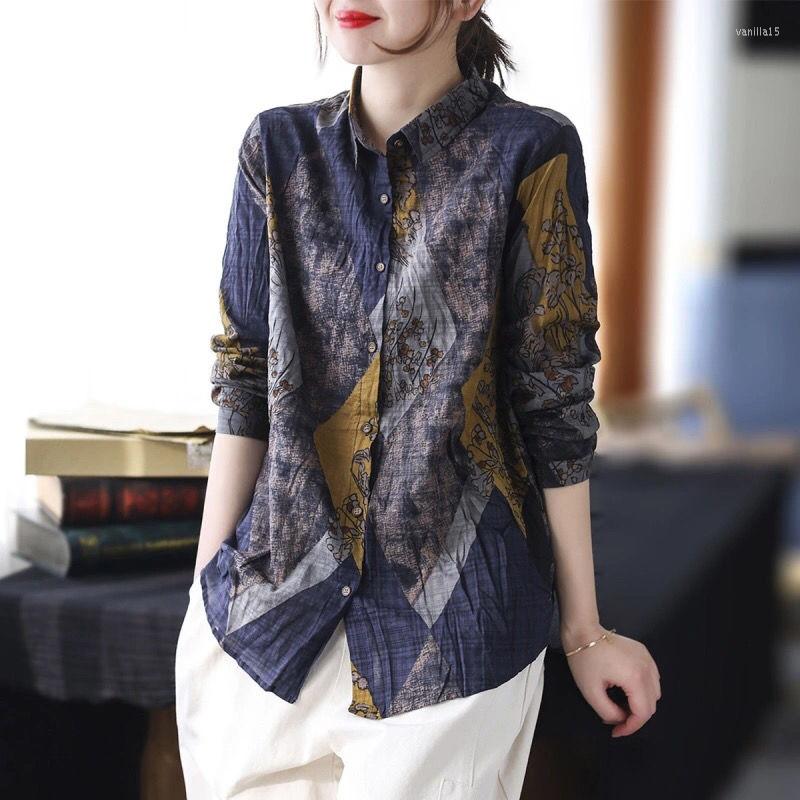 Women's Blouses Oversized Loose Vintage Women Shirts Turn-Down Collar Long-Sleeved Casual All Match Female Outwear Coats Tops, Green
Women's Blouses Oversized Loose Vintage Women Shirts Turn-Down Collar Long-Sleeved Casual All Match Female Outwear Coats Tops, Green