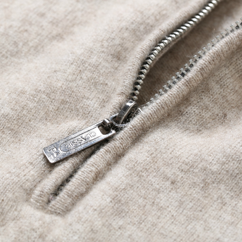 Men s Sweaters Man Vest 100 Goat Cashmere Knitted Zipper Neck Sleeveless Fashion 6Colors Pullovers Winter Male Tops 220914