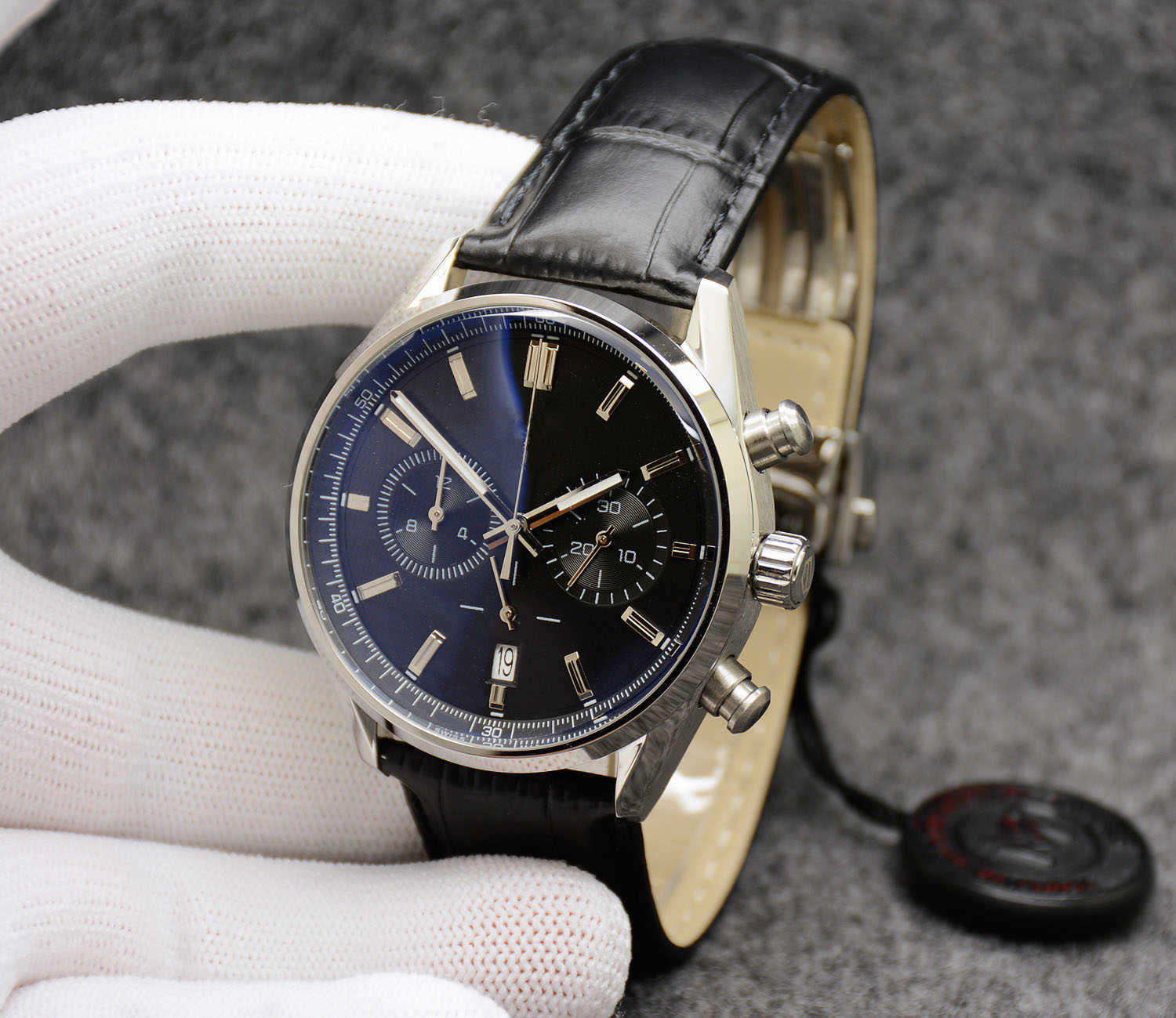 High Grade 02 Watch 42MM Quartz VK Chronograph Battery Power Mens Watches Stainless Steel Bracelet 80hours Black Dial Strap Floding Case
High Grade 02 Watch 42MM Quartz VK Chronograph Battery Power Mens Watches Stainless Steel Bracelet 80hours Black Dial Strap Floding Case