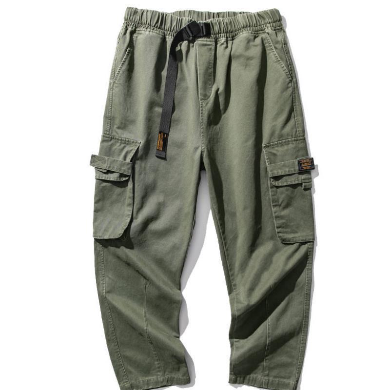 Men's Pants Side Pockets Cargo Harem Joggers Men Military Army Green Casual Harajuku Streetwear Sweatpant Male baggy 220914