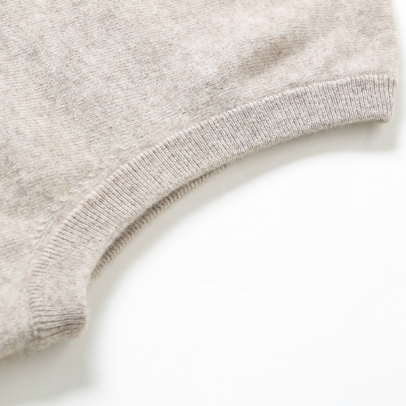 Men s Sweaters Man Vest 100 Goat Cashmere Knitted Zipper Neck Sleeveless Fashion 6Colors Pullovers Winter Male Tops 220914