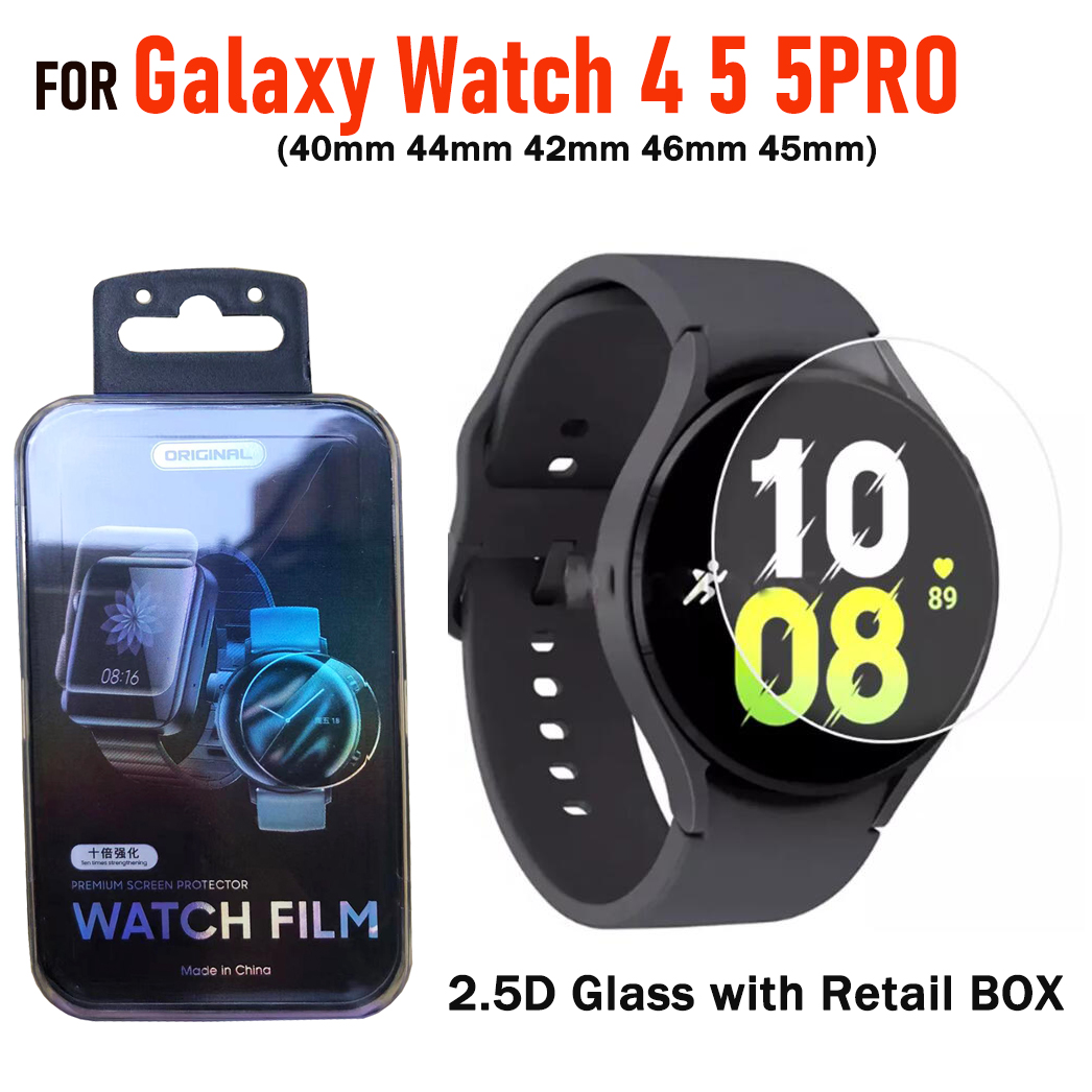 2.5D Clear Tempered Glass Screen Protector For Samsung Galaxy Watch 4 5 PRO 40 44 41 46 45MM WATCH4 WATCH5 WATCH5PRO GLASS WITH RETAIL PACKAGE
2.5D Clear Tempered Glass Screen Protector For Samsung Galaxy Watch 4 5 PRO 40 44 41 46 45MM WATCH4 WATCH5 WATCH5PRO GLASS WITH RETAIL PACKAGE