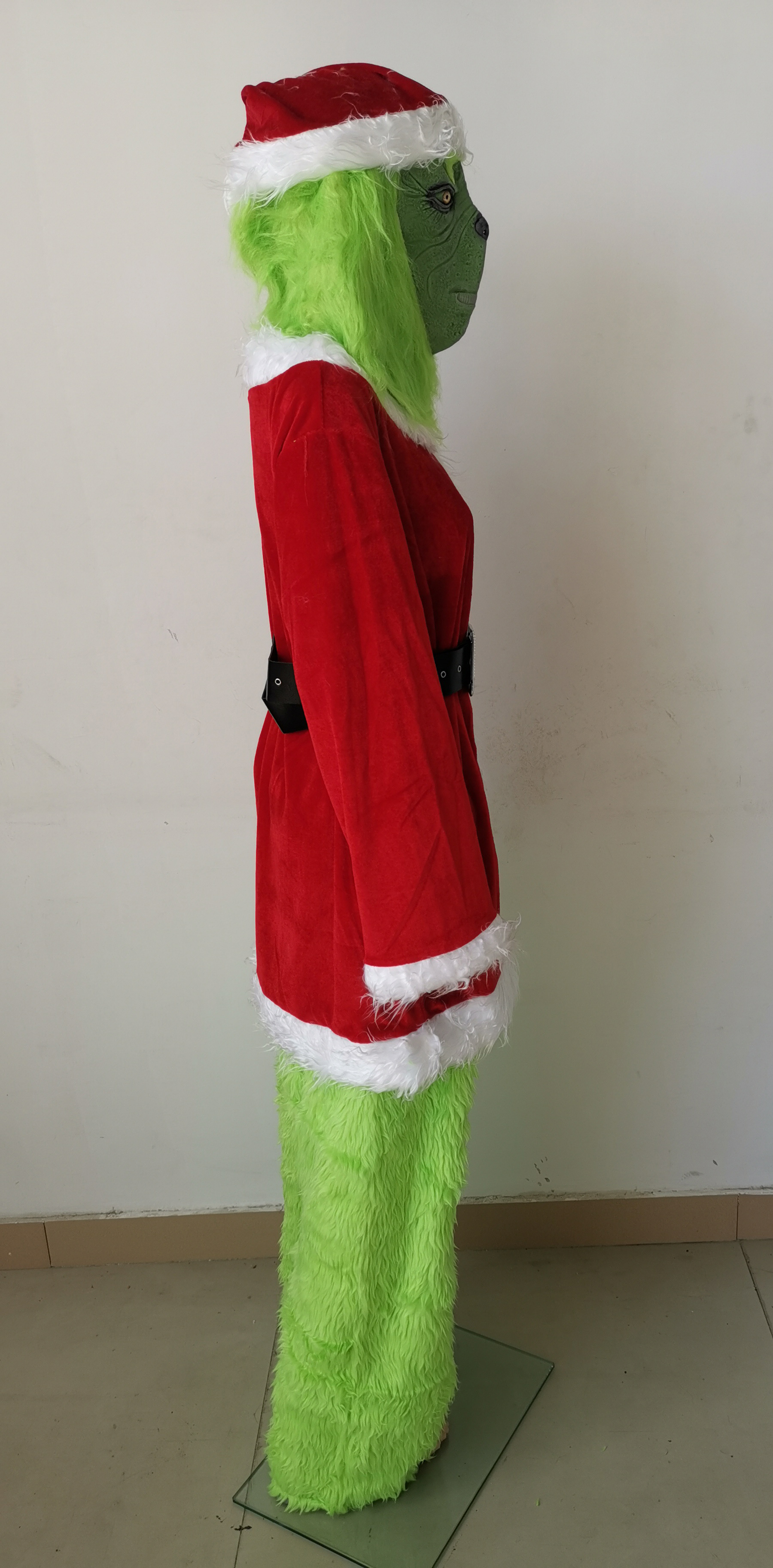 The Green Monster Christmas Cosplay Costume Christmas Outfits With Mask hats Props Xmas Gift