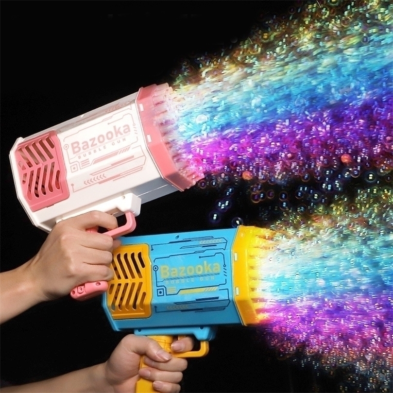 Gun Toys Bubble Gun Electric Automatic Soap Rocket Bubbles Machine Kids Portable Outdoor Party Light Toys Gift Childrens Day 220913
Gun Toys Bubble Gun Electric Automatic Soap Rocket Bubbles Machine Kids Portable Outdoor Party Light Toys Gift Childrens Day 220913