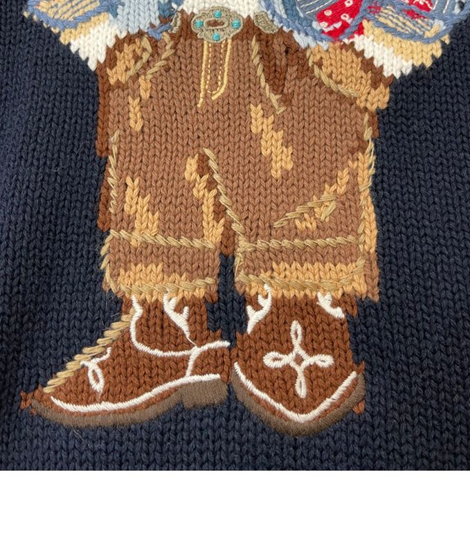 Women's Knits Tees Cotton Coat Winter Cartoon Bear Sweater Women Quality Clothing Fashion Long Sleeve Knitted Pullover Sweater 220914