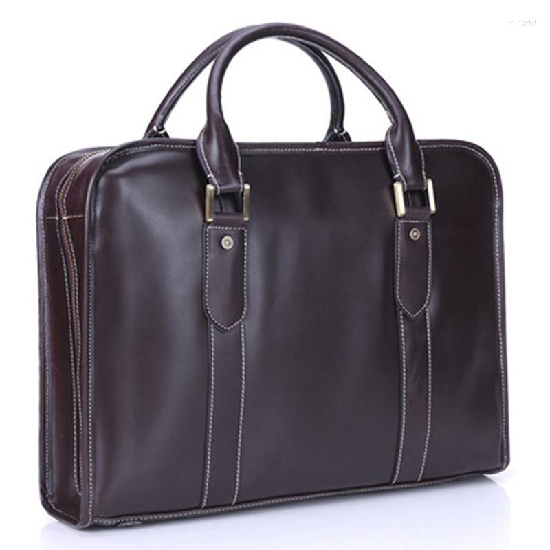 Briefcases Fashion Luxury Genuine Leather Men Briefcase Business Bag Office Laptop Male Messenger Handbag, Dark brown
Briefcases Fashion Luxury Genuine Leather Men Briefcase Business Bag Office Laptop Male Messenger Handbag, Dark brown