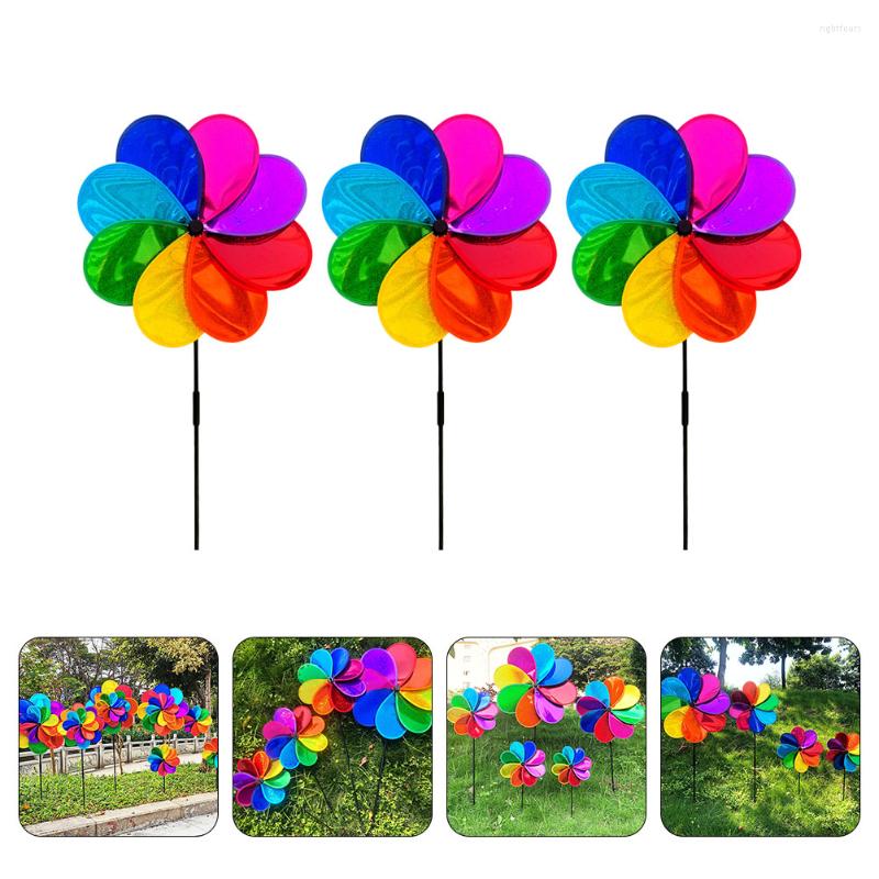 Party Decoration 3 Pcs Of Colorful Windmill Garden Ornament Kids For Children Outdoor
Party Decoration 3 Pcs Of Colorful Windmill Garden Ornament Kids For Children Outdoor