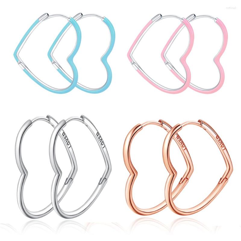 Hoop Earrings 925 Sterling Silver Simple Rose Gold Love Heart For Women DIY Fine Jewelry Gifts
Hoop Earrings 925 Sterling Silver Simple Rose Gold Love Heart For Women DIY Fine Jewelry Gifts