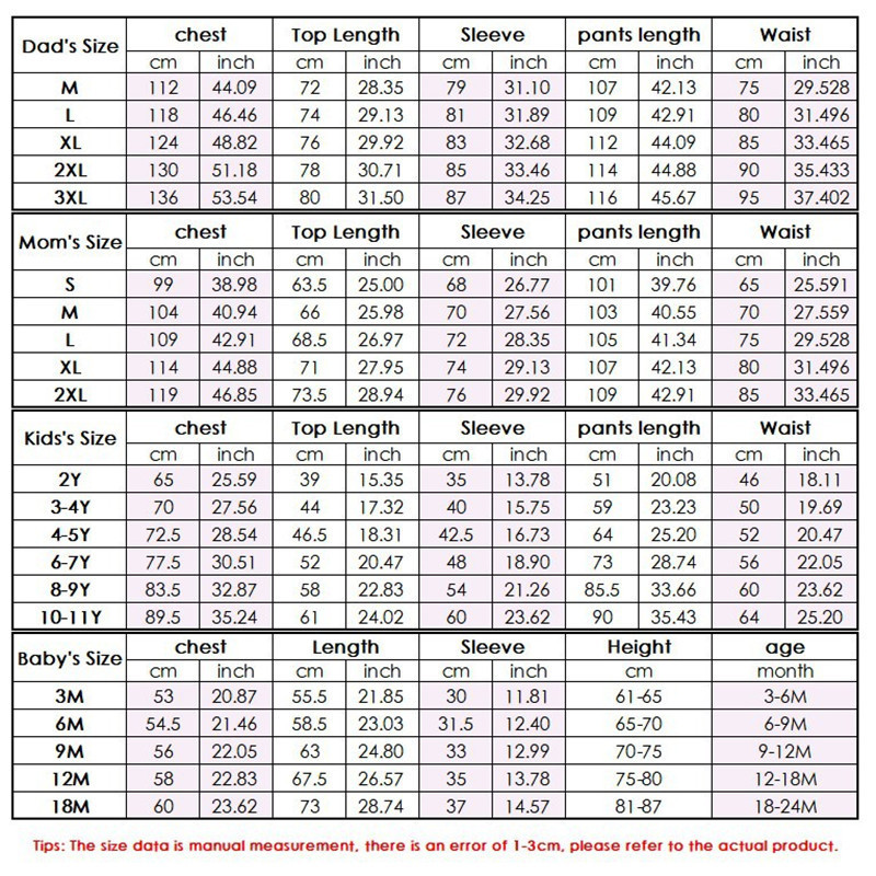 Family Matching Outfits Pajamas Christmas Family Women Men Kids Baby Pyjamas Couples Matching Clothing Set Mother Father Children Xmas Pj Family Look 