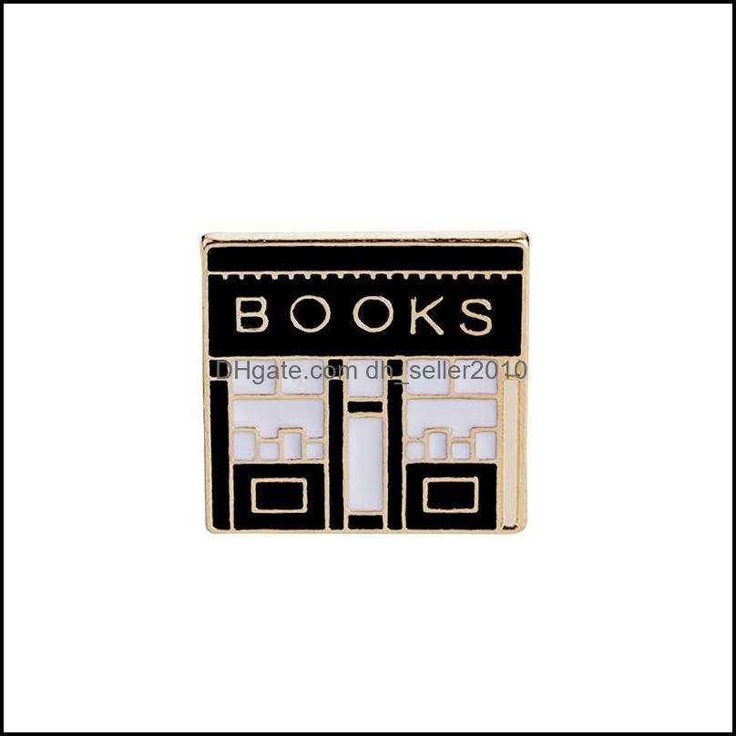 Pins Brooches Book Pins Collection - Library Enamel Lapel Badges Brooches Men Women Gift C3 Drop Delivery 2021 Jewelry Dhseller2010 Dh9Hv