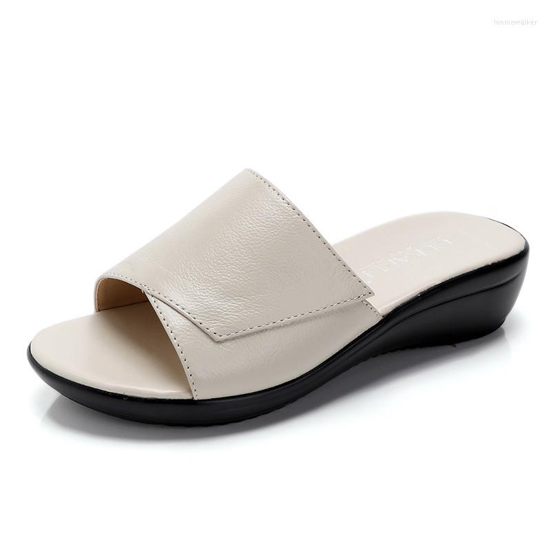Sandals Elegant Women Slippers Shoes Genuine Leather Casual Slides Summer Woman Retro Chaussures Femme Wedges Xkd4316, Beige
Sandals Elegant Women Slippers Shoes Genuine Leather Casual Slides Summer Woman Retro Chaussures Femme Wedges Xkd4316, Beige
