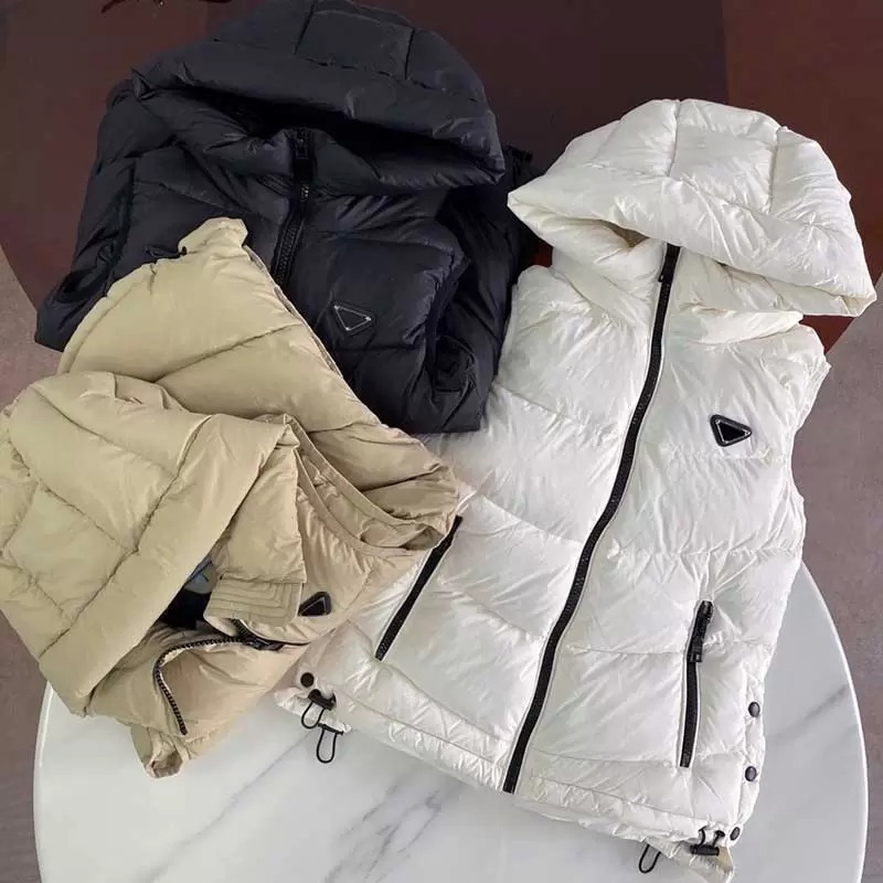 Pradas Womens Vests Jackets Fashion Short Hooded Vest Long Style Slim Top Zipper Outwear Windbreaker Pocket Outsize Lady Warm Coats -L 2, Extra shipping cost
Pradas Womens Vests Jackets Fashion Short Hooded Vest Long Style Slim Top Zipper Outwear Windbreaker Pocket Outsize Lady Warm Coats -L 2, Extra shipping cost