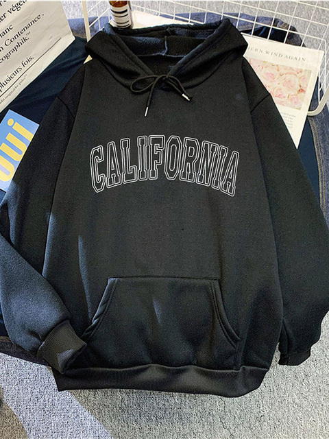 Women s Hoodies Sweatshirts Loose Streetwear Fashion California Print Spring Autumn Women Vintage Fleece Sweatshirt Long Sleeve Pullovers 220914