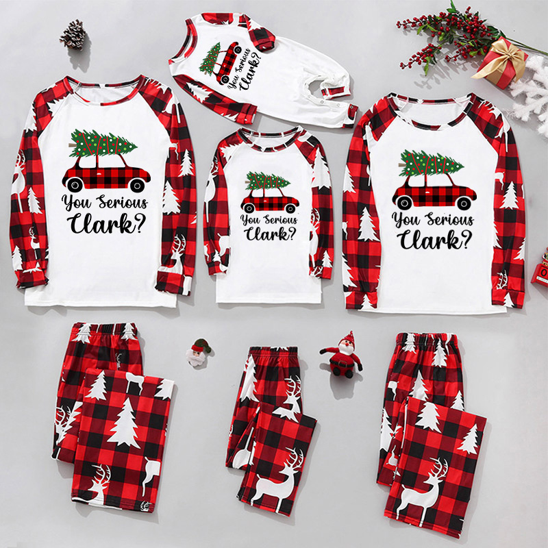 Family Matching Outfits Pajamas Christmas Family Women Men Kids Baby Pyjamas Couples Matching Clothing Set Mother Father Children Xmas Pj Family Look 