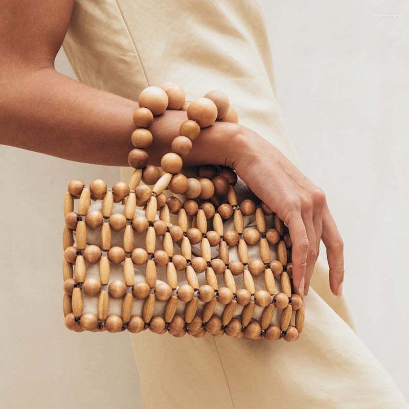 Evening Bags 2022 Bohemia Style Women's Bag Ins Hand-woven Crossbody Wooden Beads Handbag Retro Bamboo Beach Sac A Main, Black
Evening Bags 2022 Bohemia Style Women's Bag Ins Hand-woven Crossbody Wooden Beads Handbag Retro Bamboo Beach Sac A Main, Black