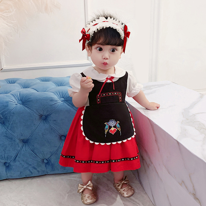 Special Occasions Baby Princess Dress Children Oktoberfest princess Costumes German Kids Girl Beer Maid Heidi Costume Bavarian Dirndl 220914