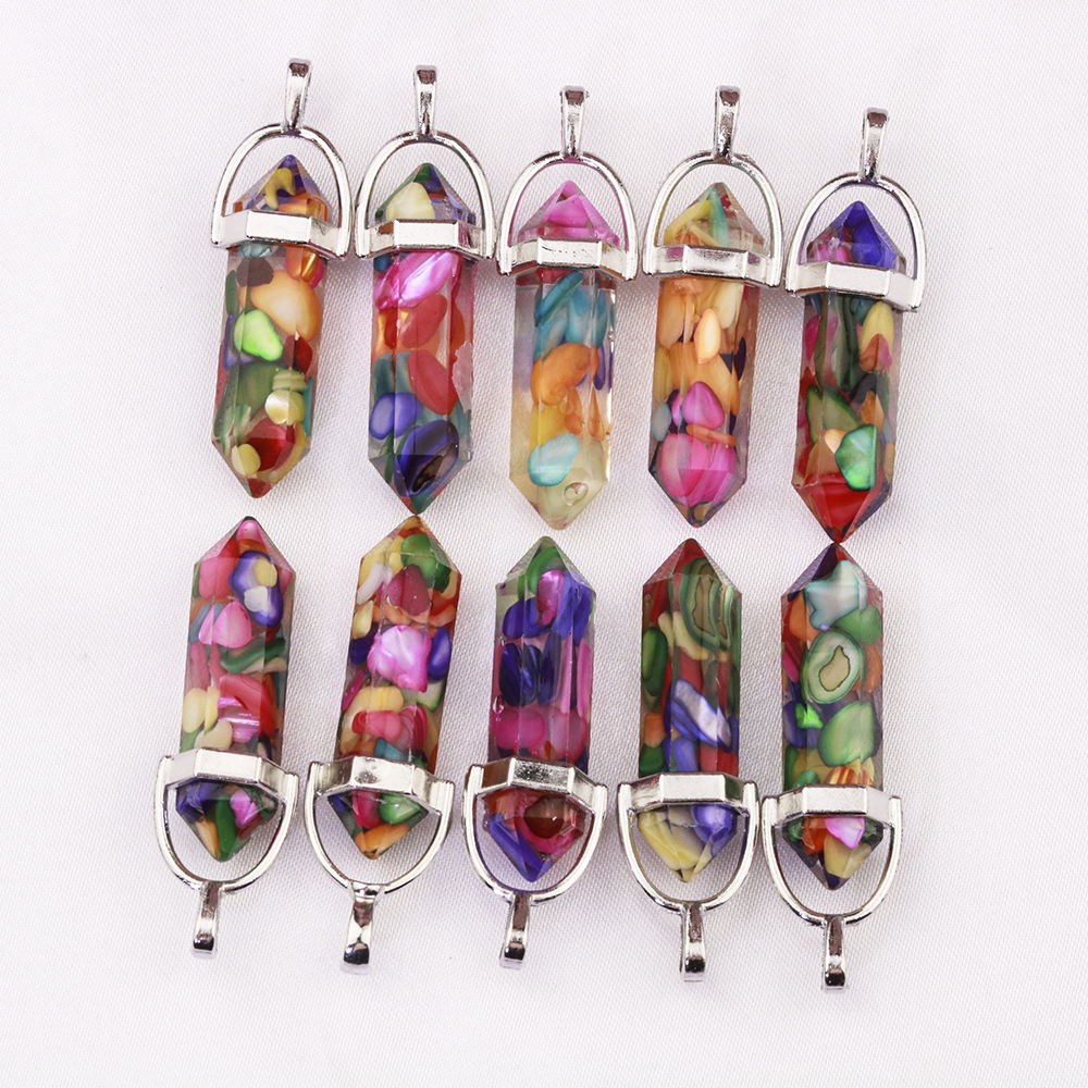 Resin Hexagonal Column Chakra Pendants Healing Crystal Charms For Necklace Jewelry Making
Resin Hexagonal Column Chakra Pendants Healing Crystal Charms For Necklace Jewelry Making
