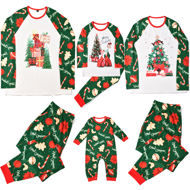 Family Matching Outfits Christmas Family Matching Pajamas Set Family Look Mother Daughter Father Baby Kids Sleepwear Mommy and Me Nightwear Clothes 22